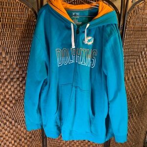 🚫SOLD🚫NFL Proline Fanatics Miami Dolphins Full Zip 4XL Hoodie